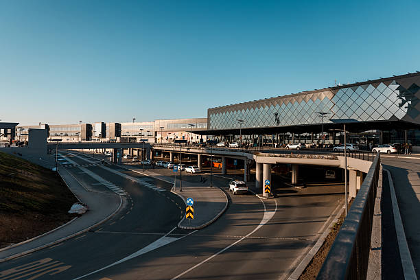 istock Public Access Road in Front of Airport Terminal 2222780165