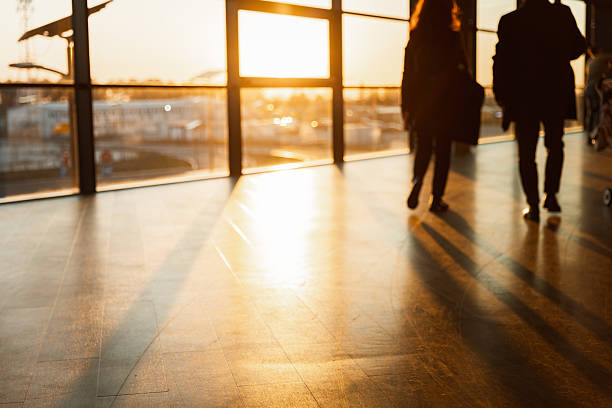 istock Long Shadows on Terminal Floor at Dusk 2222780223