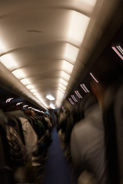 istock Abstract Motion Blur Inside Airplane Cabin 2222781360