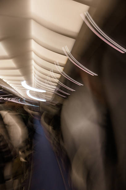 istock Swirling Lights and Blurred Passengers in Flight 2222781466