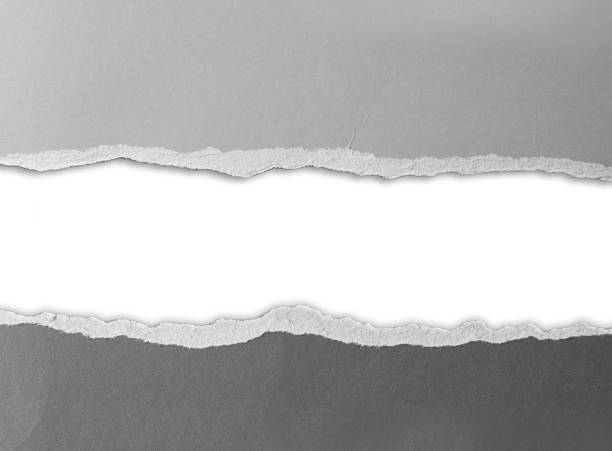 istock Gap in ripped grey paper 2222784524