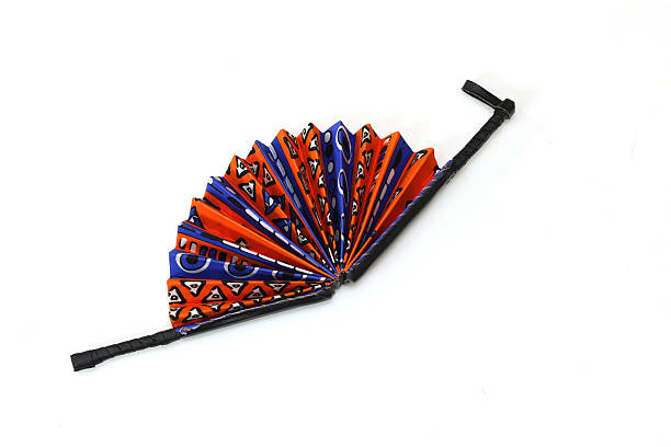 istock African Round fan isolated on a white background. 2222785701