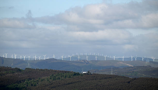 istock Wind turbines on top of a mountain ridge 2222787476