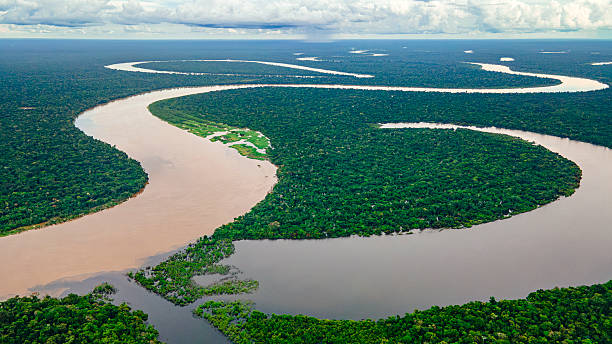 istock Aerial View of Amazon River in Colombia 2222788814
