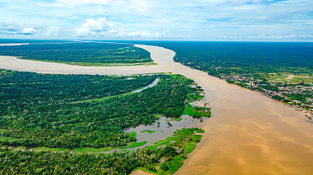 istock Aerial View of Amazon River in Colombia 2222789012