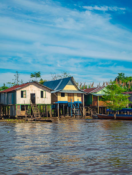 istock Colorful Houses on the Amazon River 2222790065