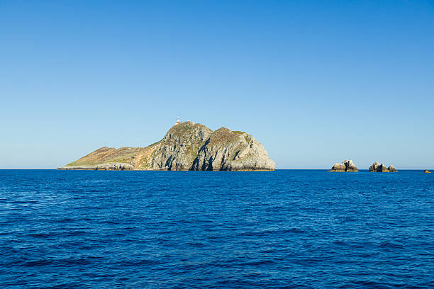 Lighthouse on most remote Croatian island Palagruza.