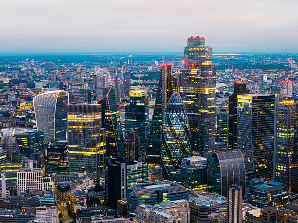istock London skyline showing modern skyscrapers at dusk 2222792861