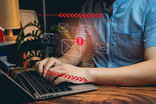 istock Email Notifications and Warning Symbol for Digital Communication and Online Connectivity 2222794278