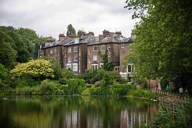 istock Houses along Hampstead Heath Pond 2222802205
