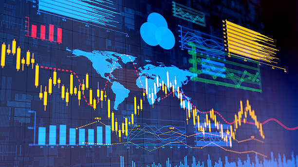 istock Business Trends. Graphs, charts . digital concept. Business data 2222804425