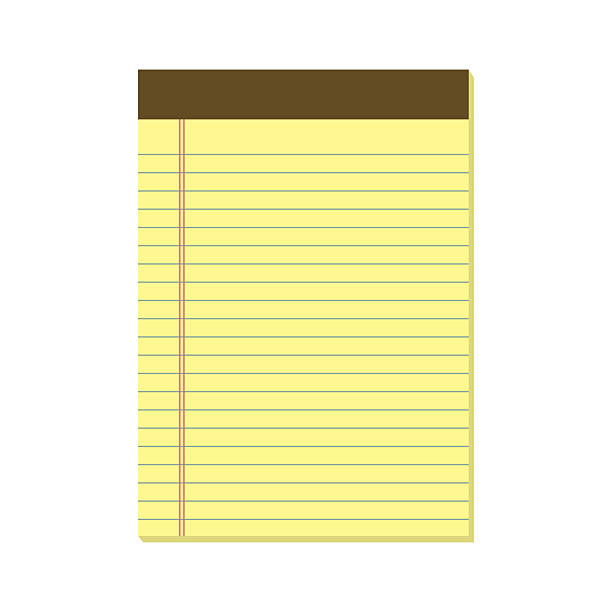 istock Legal Yellow Paper. Legal pad. Blank notebook template. Vector illustration in flat style 2222805927