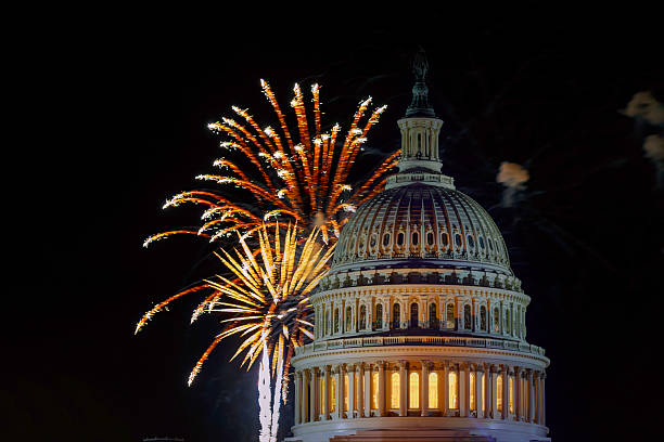 istock Fireworks illuminate US Capitol dome during celebration at night in Washington D.C 2222806607