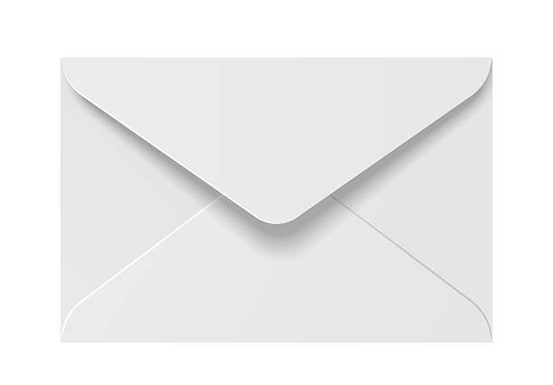 stockillustraties, clipart, cartoons en iconen met white envelope icon on white background. vector illustration - envelop