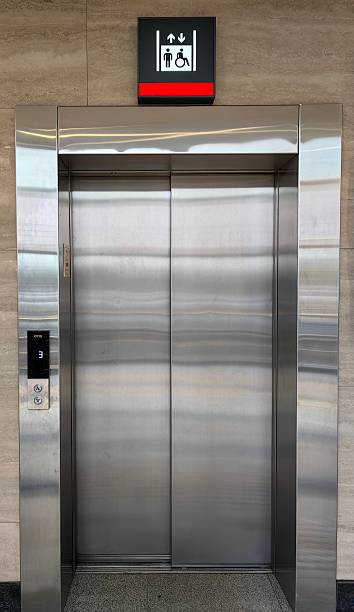 istock modern elevator in commercial building with sleek design and accessibility features for all users. 2222813349