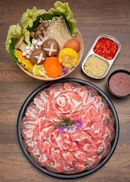 Japanese-style hot pot (shabu shabu)