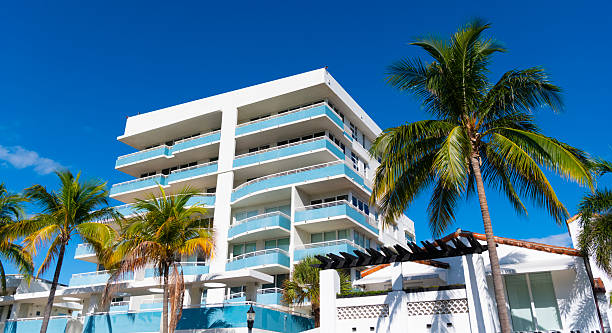 istock Miami South Beach in Ocean Drive Florida. Art Deco building architecture. Architectural building. Art deco historic district. Modern building of Miami beach, Florida. Ocean drive street 2222823667