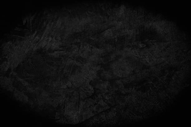 istock Close up retro plain dark black cement concrete wall background texture for show or advertise or promote product and content on display. Color old concrete wall design vintage grunge element blank. 2222825295