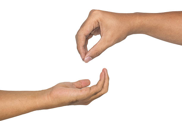 istock male hands show giving something and taking gesture isolated on white background 2222828252