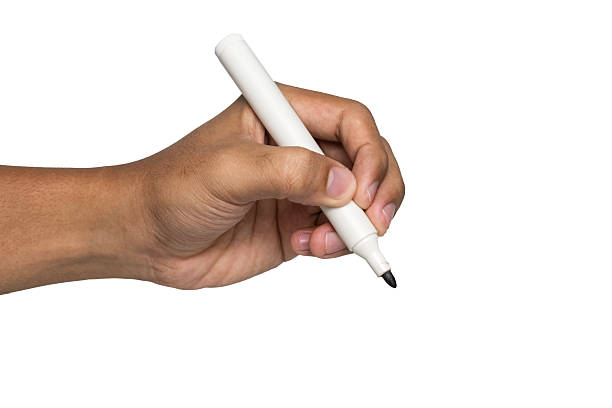 istock male hand holding whiteboard marker isolated on white background 2222828255