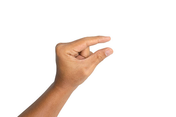 istock male hand measuring something isolated on white background 2222828301