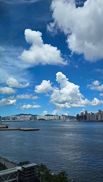 istock Blue Skies over Hong Kong Victoria Harbour 2222830509