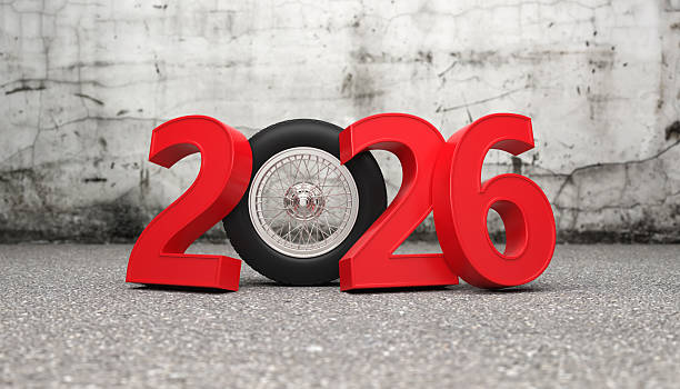 istock New Year 2025 Creative Design Concept with wheel 2222831892