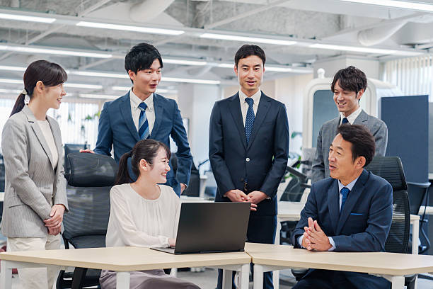istock Team member and very smiling office worker 2222839055