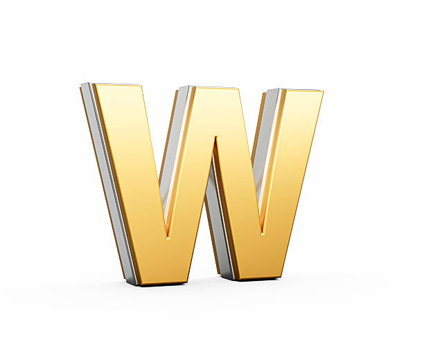 istock Golden Capital Letter V Gleams With Sleek Modern Design Bold Font With Sharp Edges 3D Illustration 2222840034
