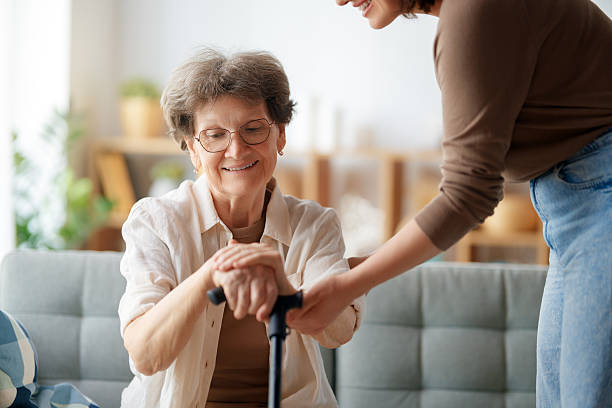 istock Happy patient and caregiver 2222845023