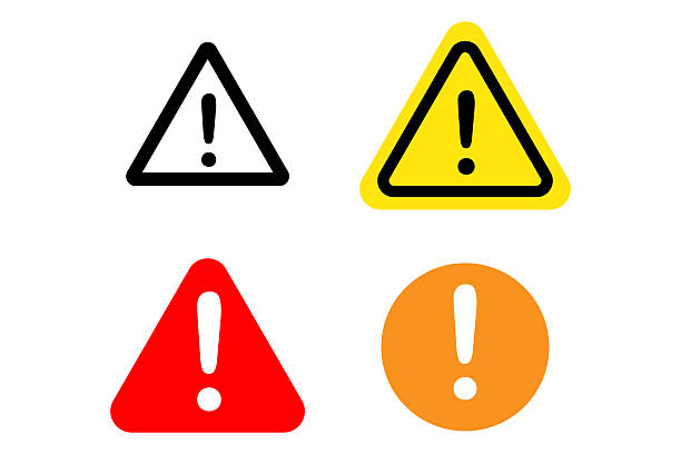 istock multiple warning signs with caution triangle and alert in yellow and red, danger icon symbols 2222850285