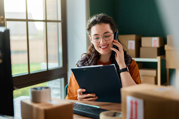 istock Woman working in a warehouse 2222850350