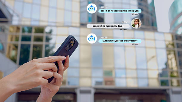 istock Woman on street interacting with AI chatbot via smartphone interface 2222851874