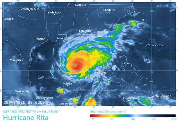 istock Hurricane Rita 20050922 Precipitation Map Gulf Of Mexico 2222858659