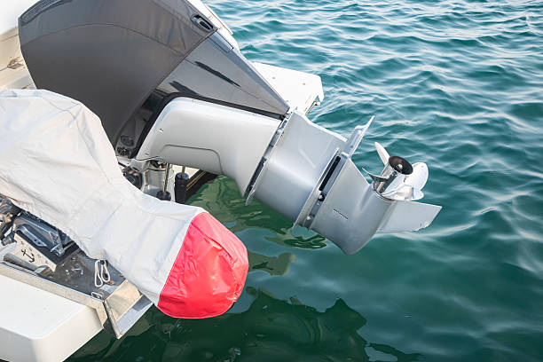 istock Outboard boat motor closeup 2222860020