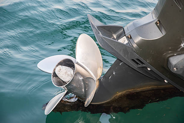 istock Outboard boat motor closeup 2222860063