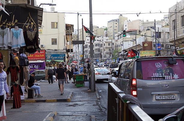 Citylife in Amman, Jordan. Amman is considered one of the most liberal city in the Arab world