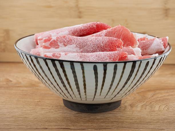 istock Fresh frozen beef for shabu shabu 2222883214