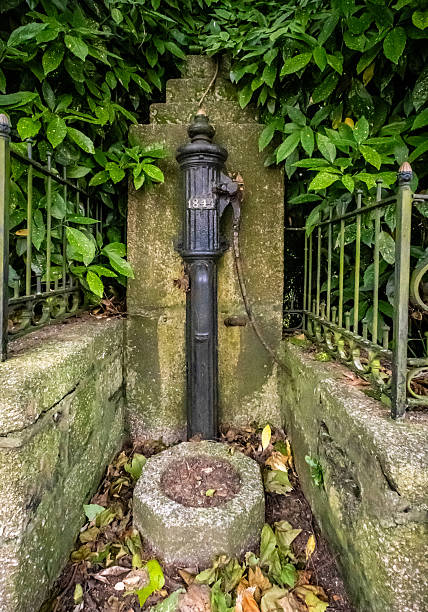 Historic water pump Helston in Cornwall, from 1844