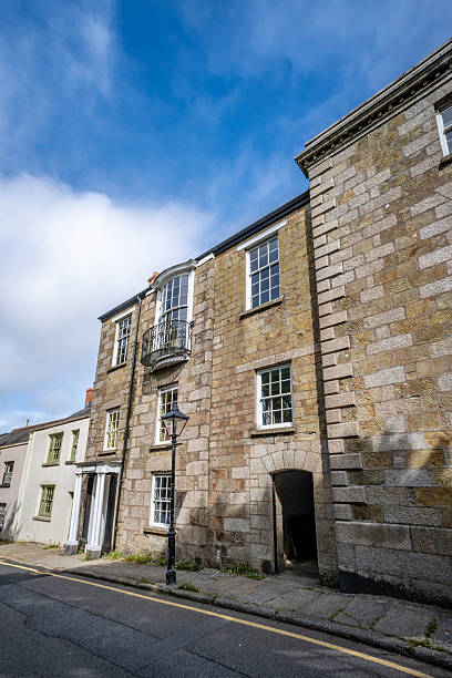 istock Historic buildings in Helston in Cornwall 2222885655