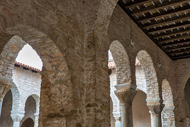 istock Euphrasian basilica ancient stone arches in Porec, Croatia. 2222888976