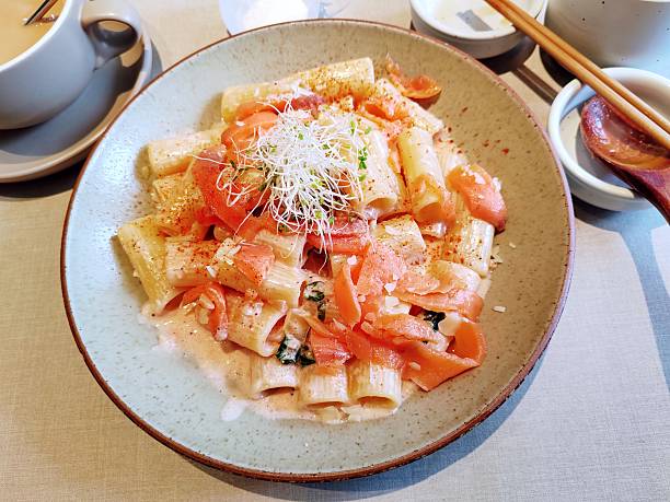 Spinach and Smoked Salmon Penne