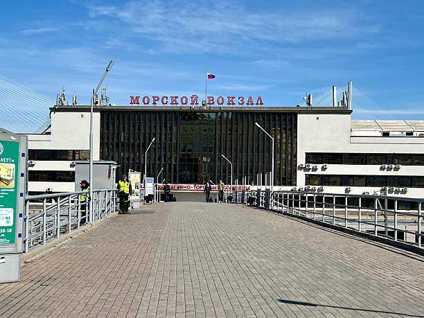 Vladivostok, Russia - May 07, 2024: Vladivostok Marine Terminal