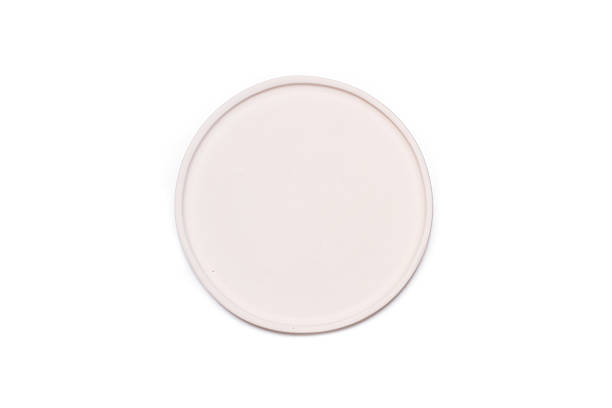 istock A white plate in a top view isolated on a white background 2222895576