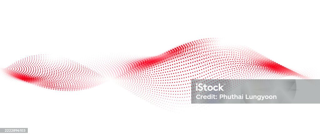 Flowing Particles Form Waves A Gradient Light Pattern Modern Technology ...