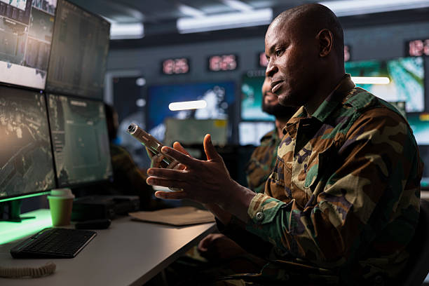 istock Army soldier reloading weapon, preparing to start assault mission 2222899279