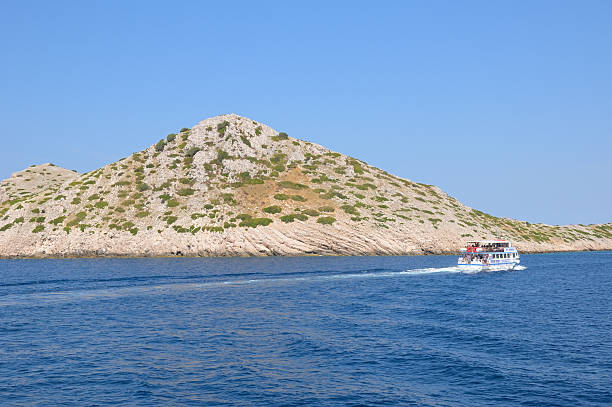 Kornati Islands, Croatia  - July 7.2011 - Tourboat trip to the popular islands.