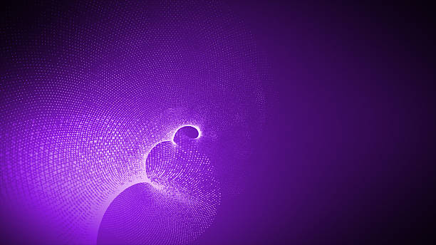 istock Abstract swirl pattern Purple hi-tech futuristic dots abstract background 2222912115