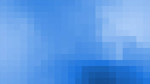 istock Simple and classy pixilated square box pattern Royal blue color minimal geometric background 2222914658