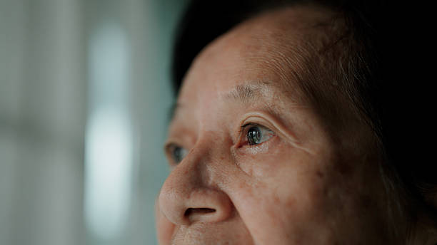 istock Retired Asian woman being alone at home and feeling abandoned. 2222928527